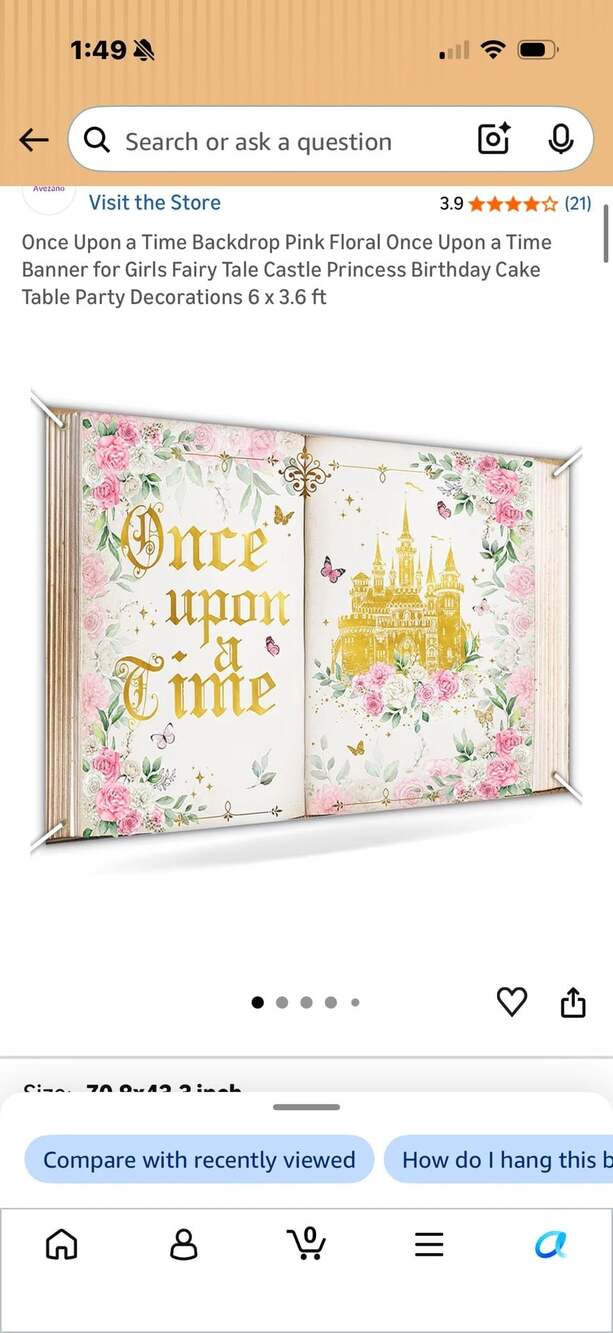 Castle Princess Fairytale Birthday Party Decorations first